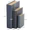 Gray & Blue Stripe Faux Leather Faux Book Box Set
